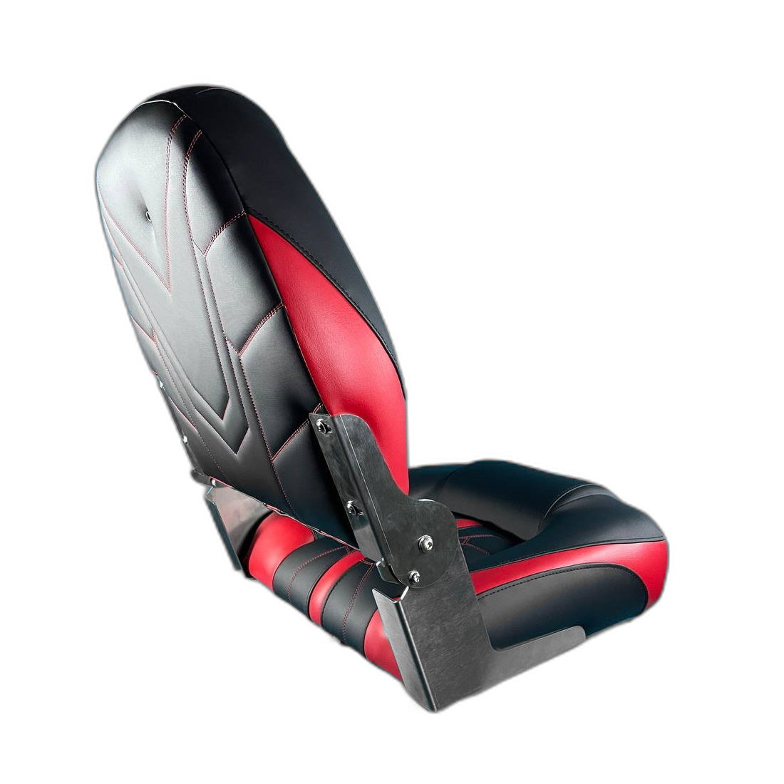 Angler összecsukható ülés, fekete-piros
