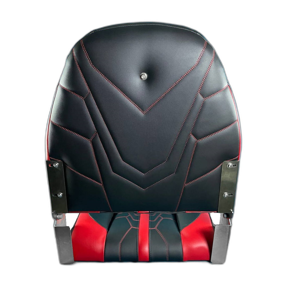 Angler összecsukható ülés, fekete-piros