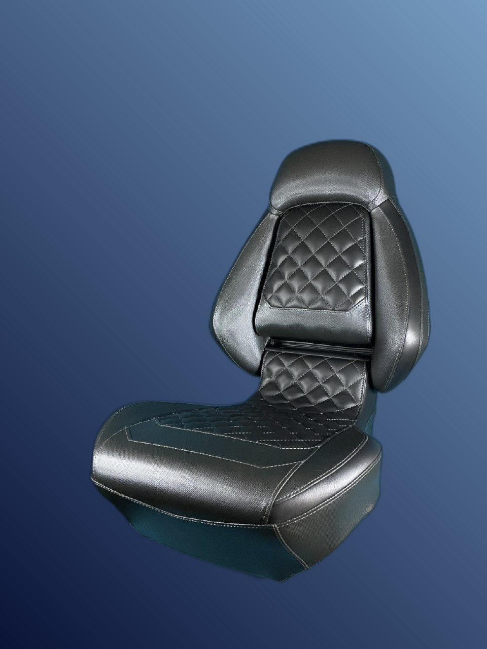 Ergonómikus, összecsukható ülés, fekete