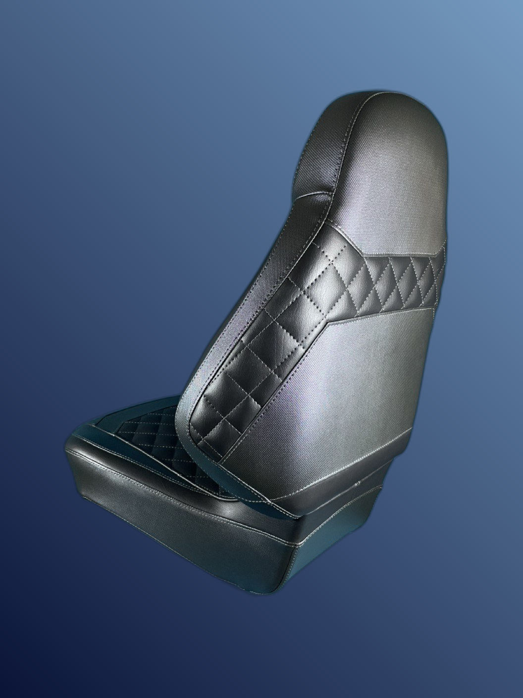 Ergonómikus, összecsukható ülés, fekete