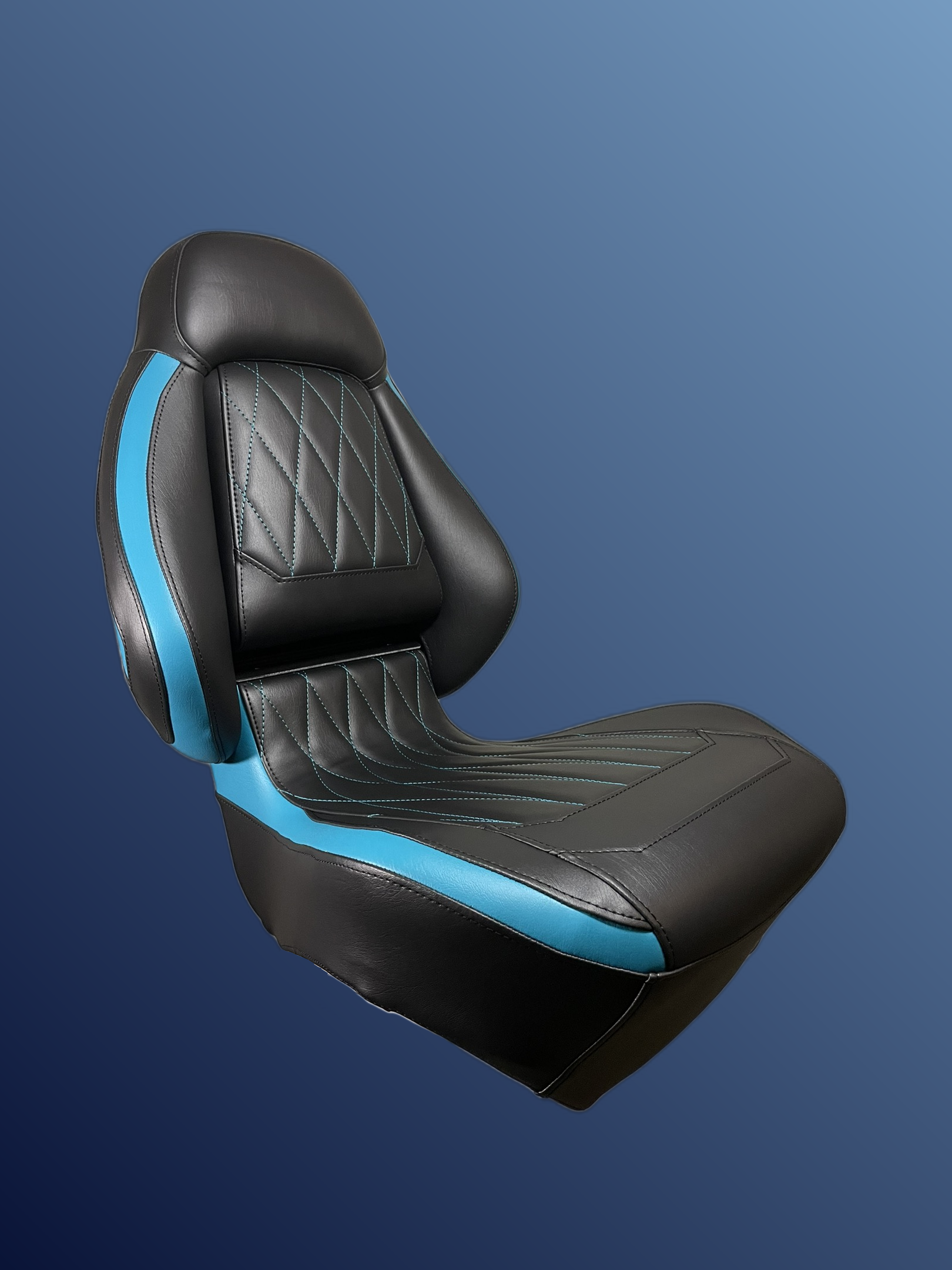 Ergonomic Foldable Seat Black-Blue