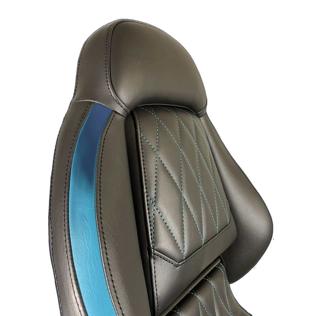 Ergonomic Foldable Seat Black-Blue