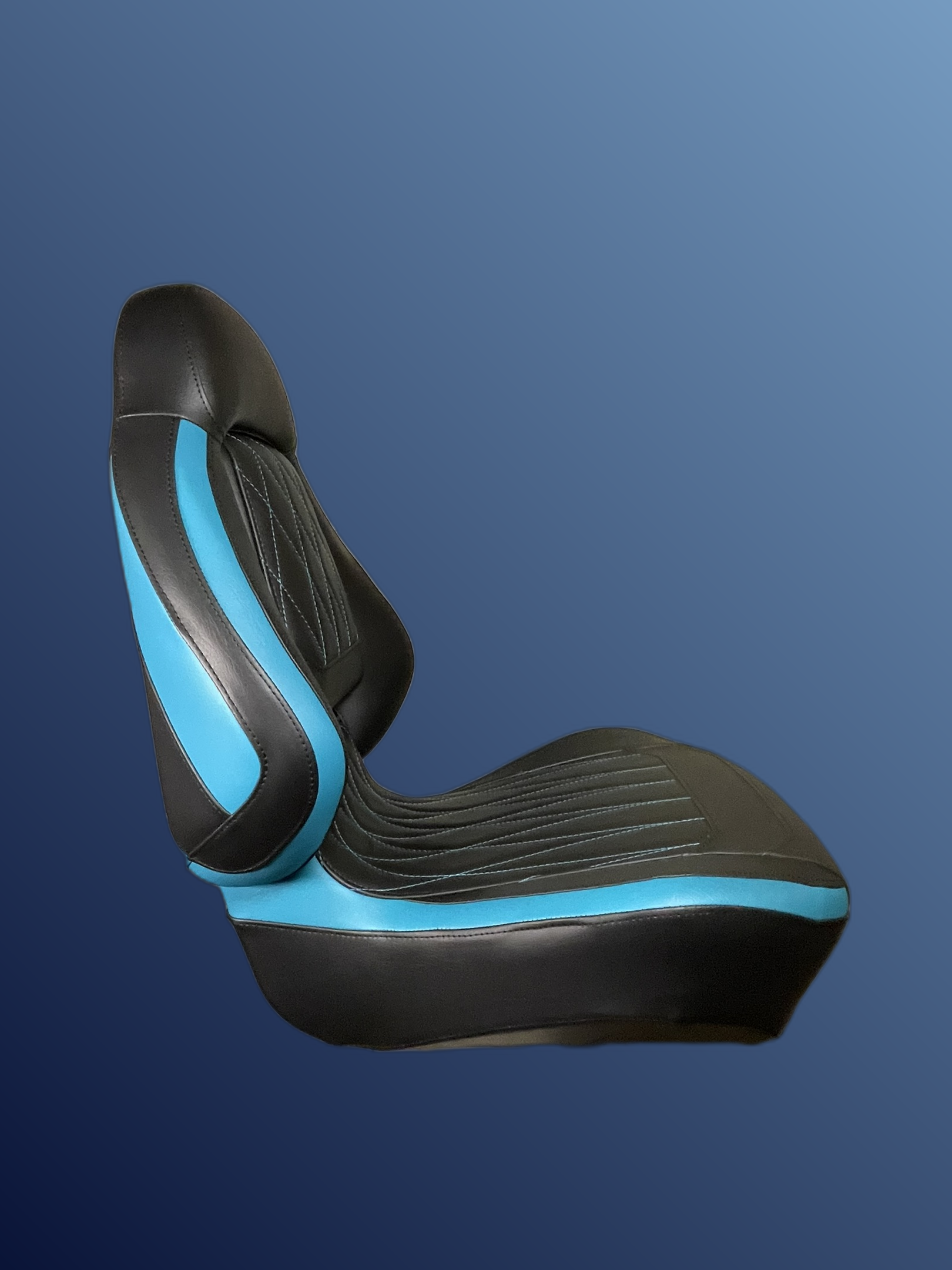 Ergonomic Foldable Seat Black-Blue