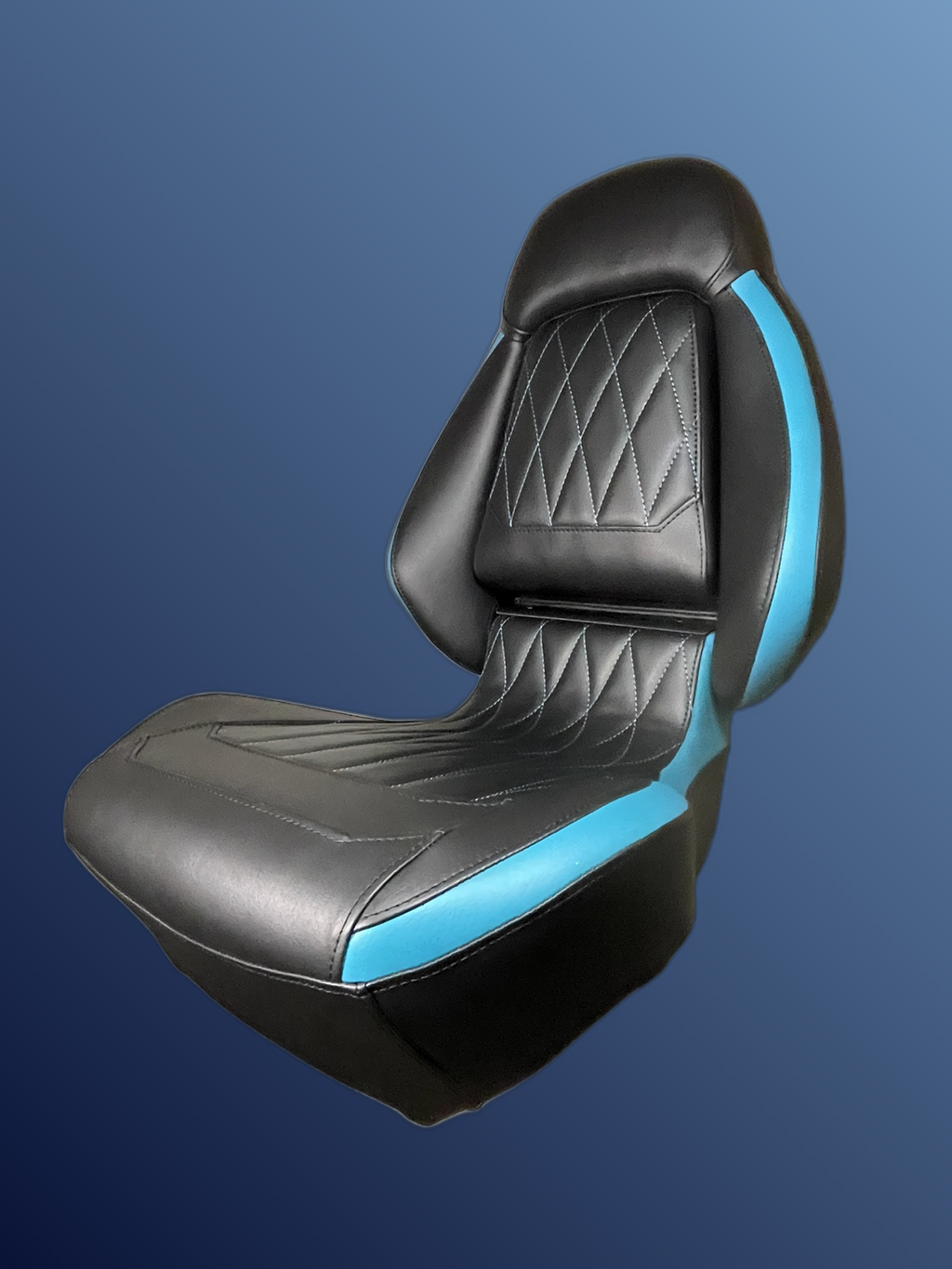 Ergonómikus, összecsukható ülés, fekete-kék