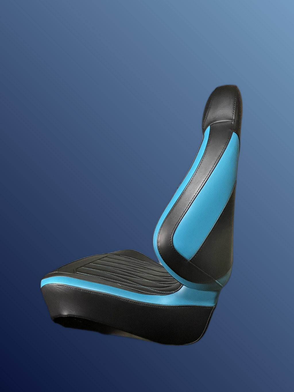 Ergonómikus, összecsukható ülés, fekete-kék