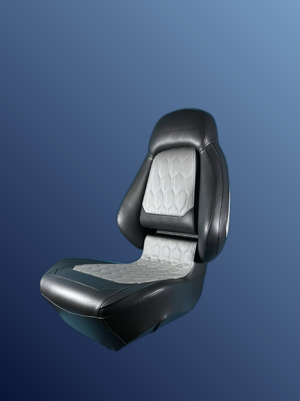 Ergonómikus, összecsukható ülés, fekete-szürke