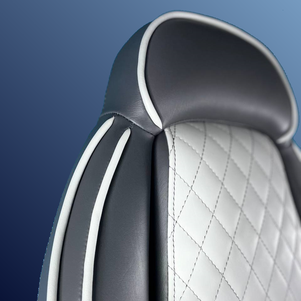 Ergonómikus, összecsukható ülés, sötét és világosszürke