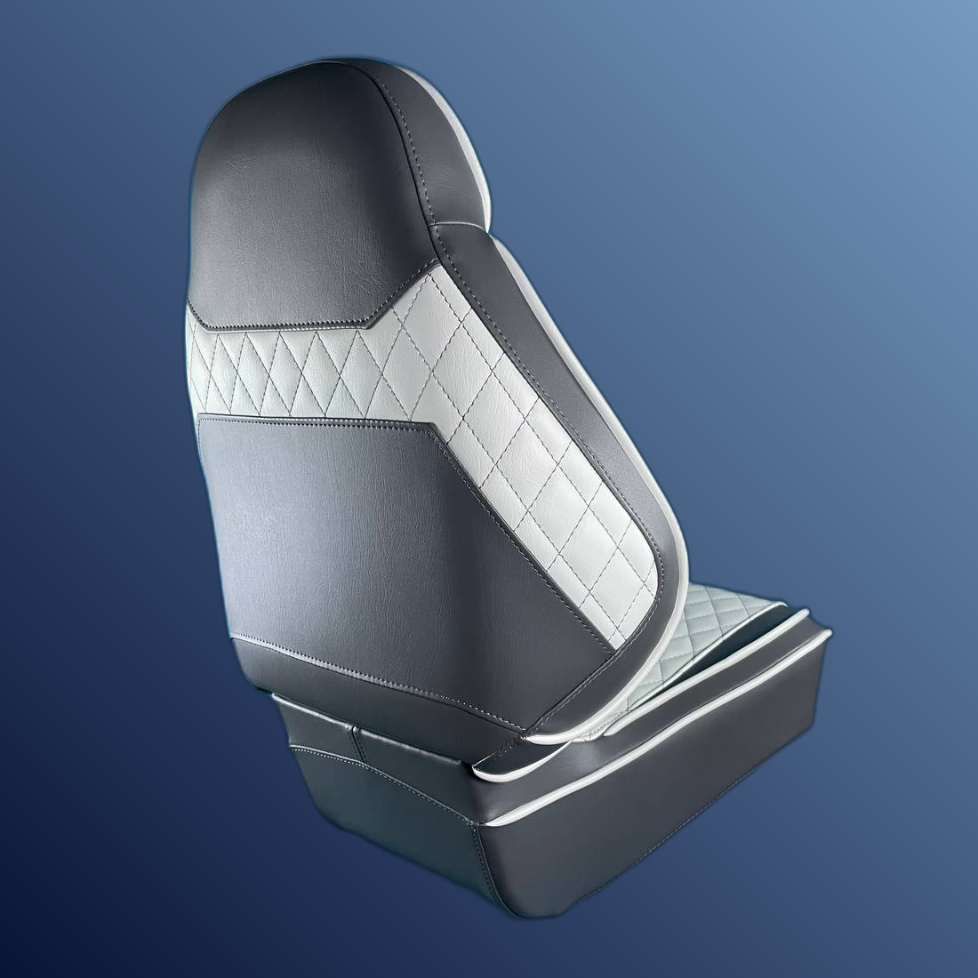 Ergonómikus, összecsukható ülés, sötét és világosszürke