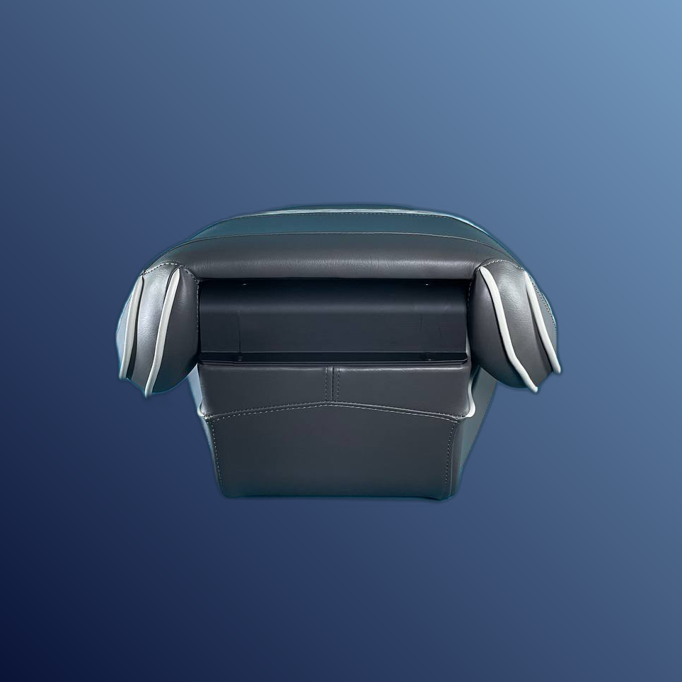 Ergonómikus, összecsukható ülés, sötét és világosszürke