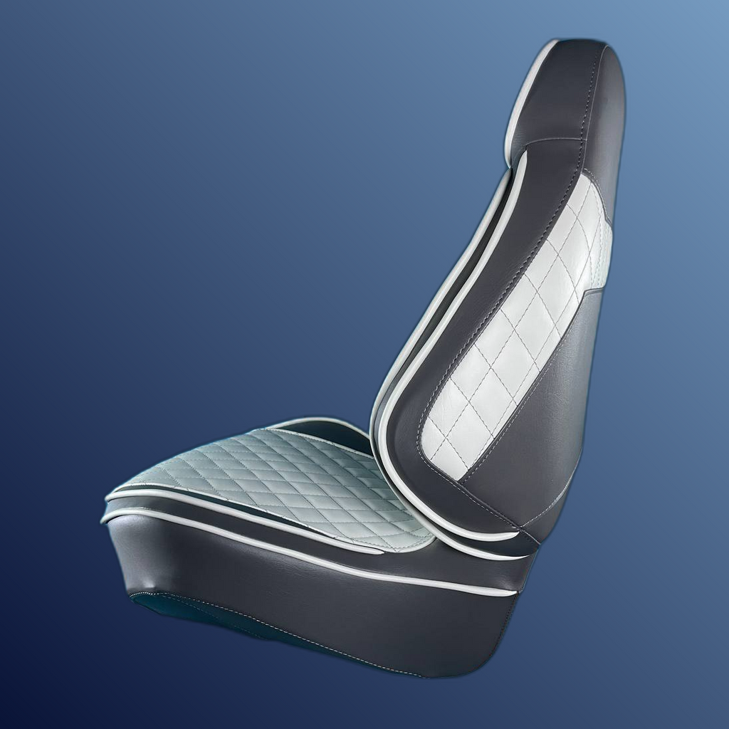 Ergonómikus, összecsukható ülés, sötét és világosszürke