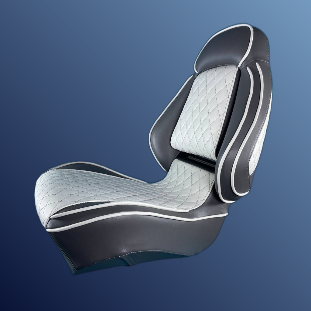 Ergonómikus, összecsukható ülés, sötét és világosszürke