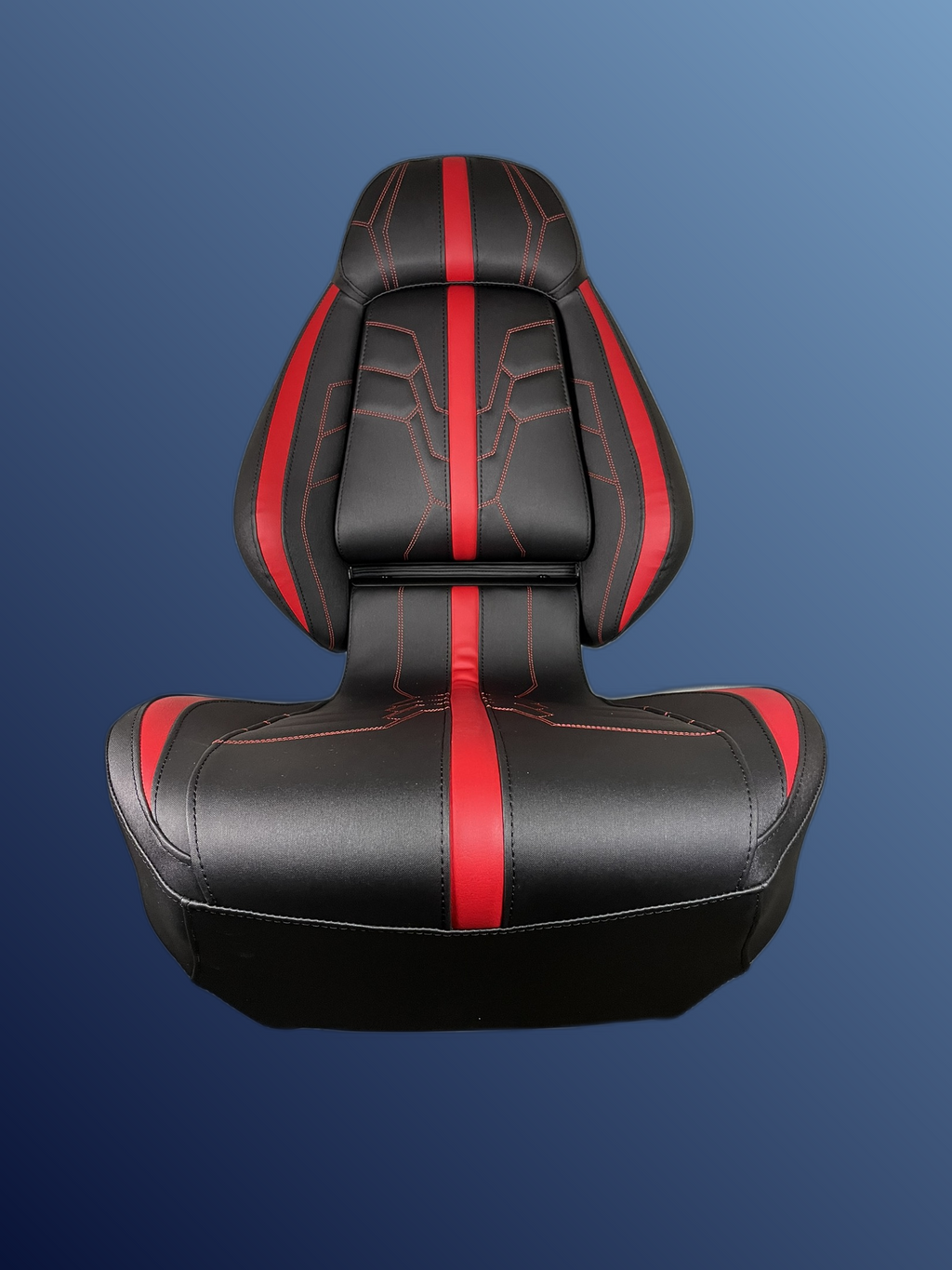 Ergonómikus, összecsukható ülés, fekete-piros