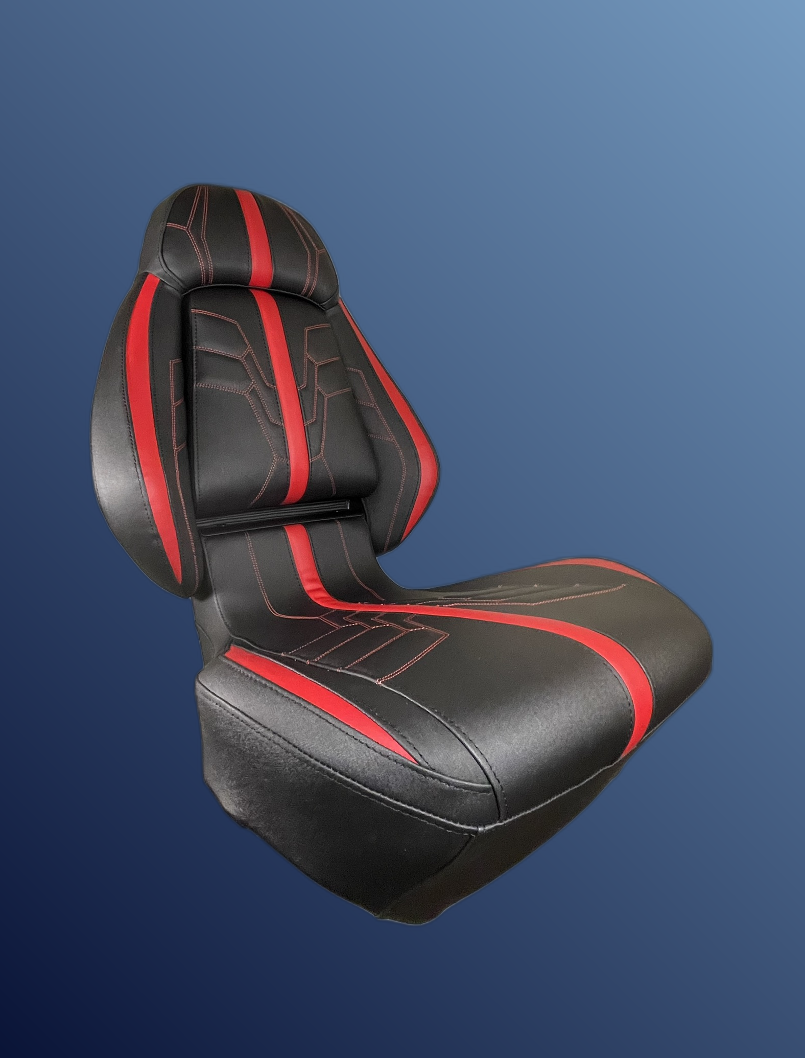 Ergonomic Foldable Seat Black-Red