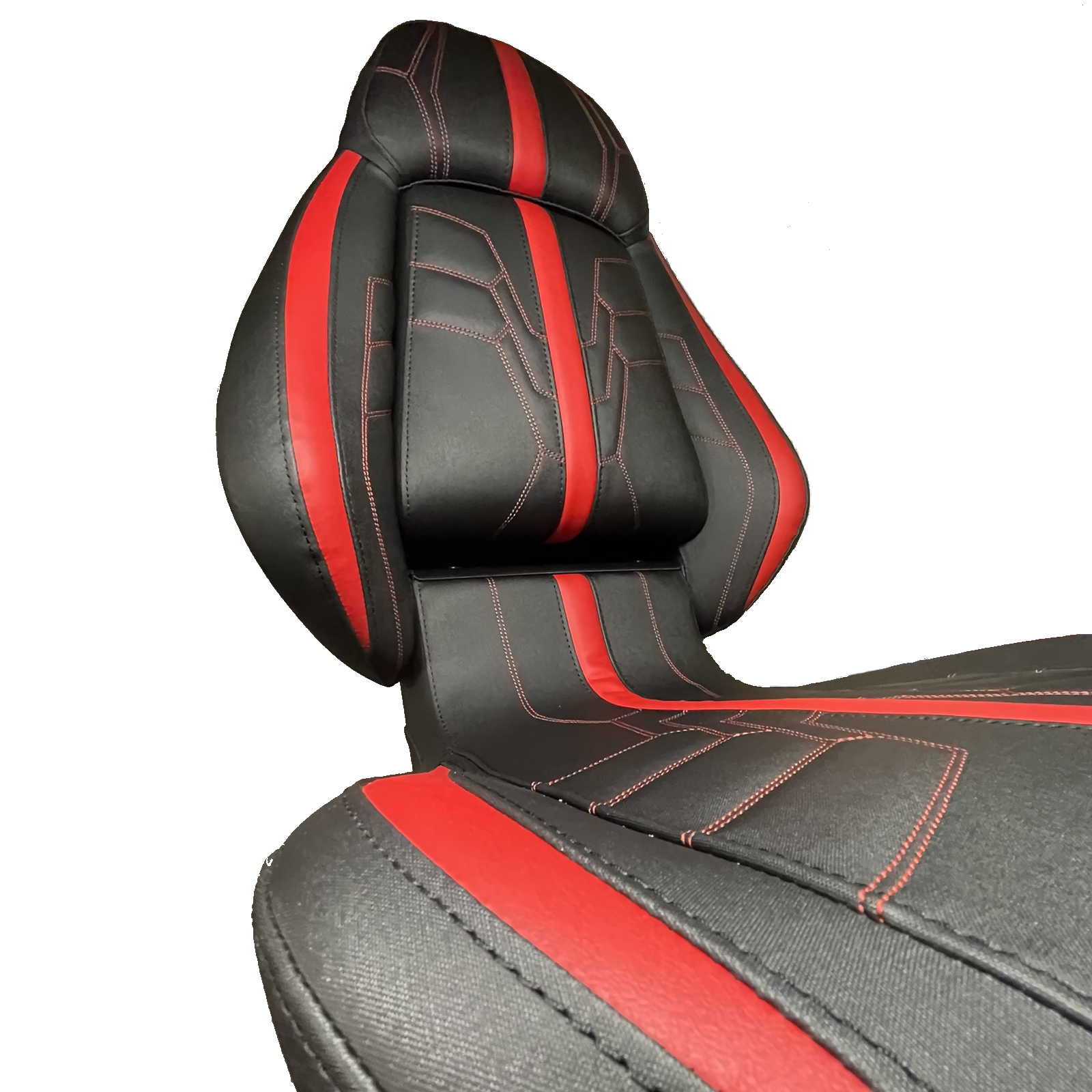 Ergonomic Foldable Seat Black-Red