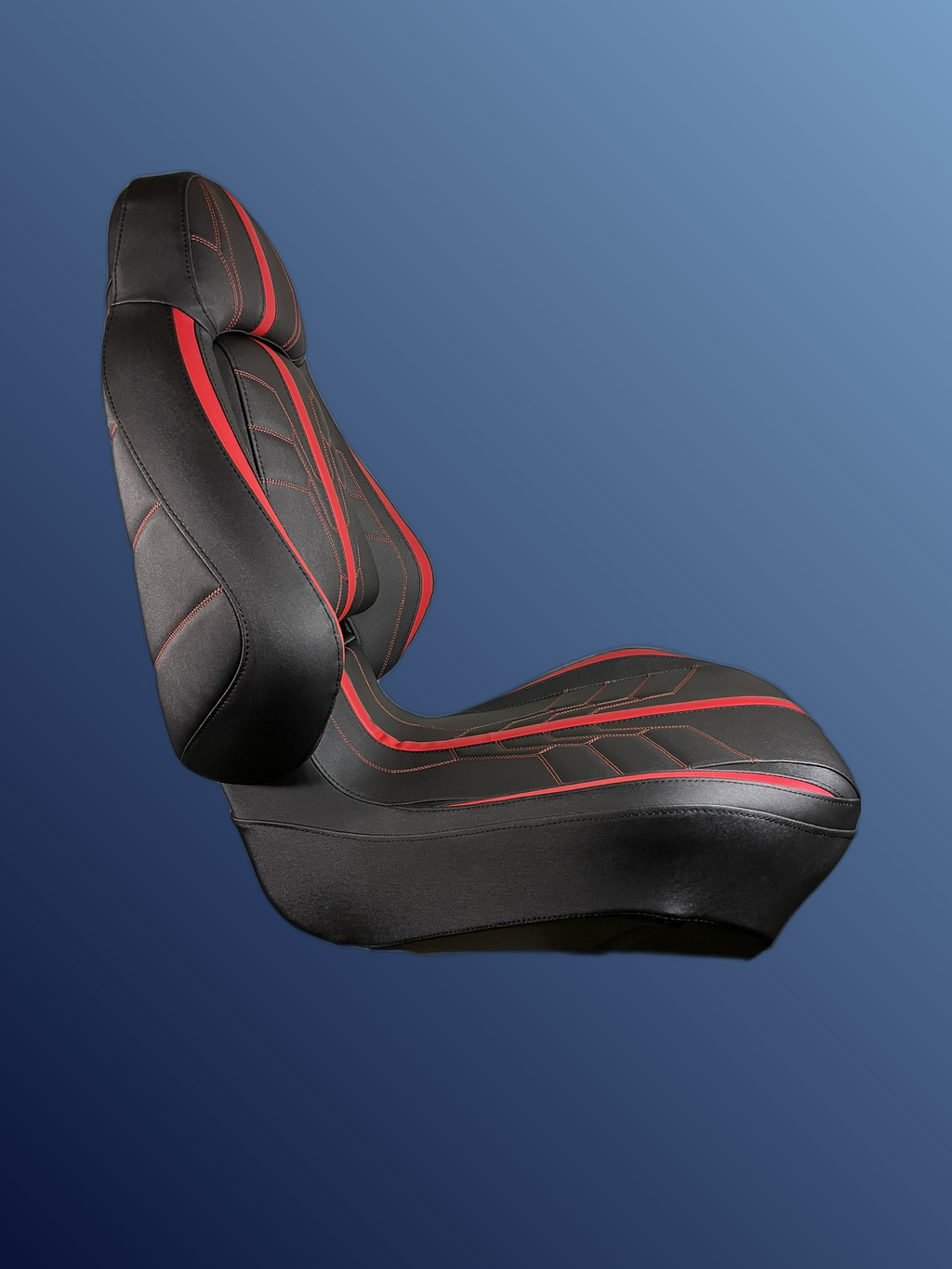 Ergonómikus, összecsukható ülés, fekete-piros