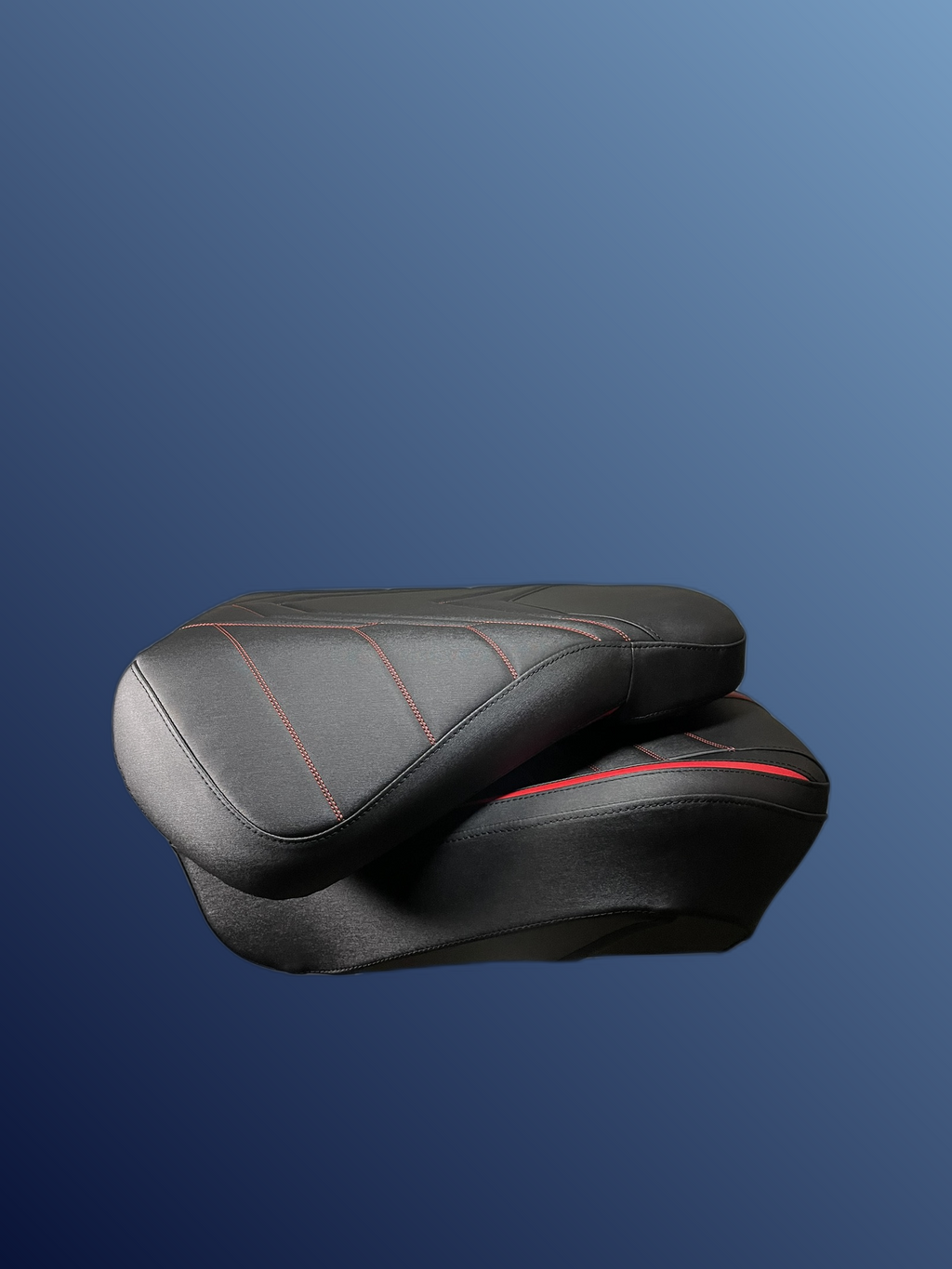 Ergonómikus, összecsukható ülés, fekete-piros