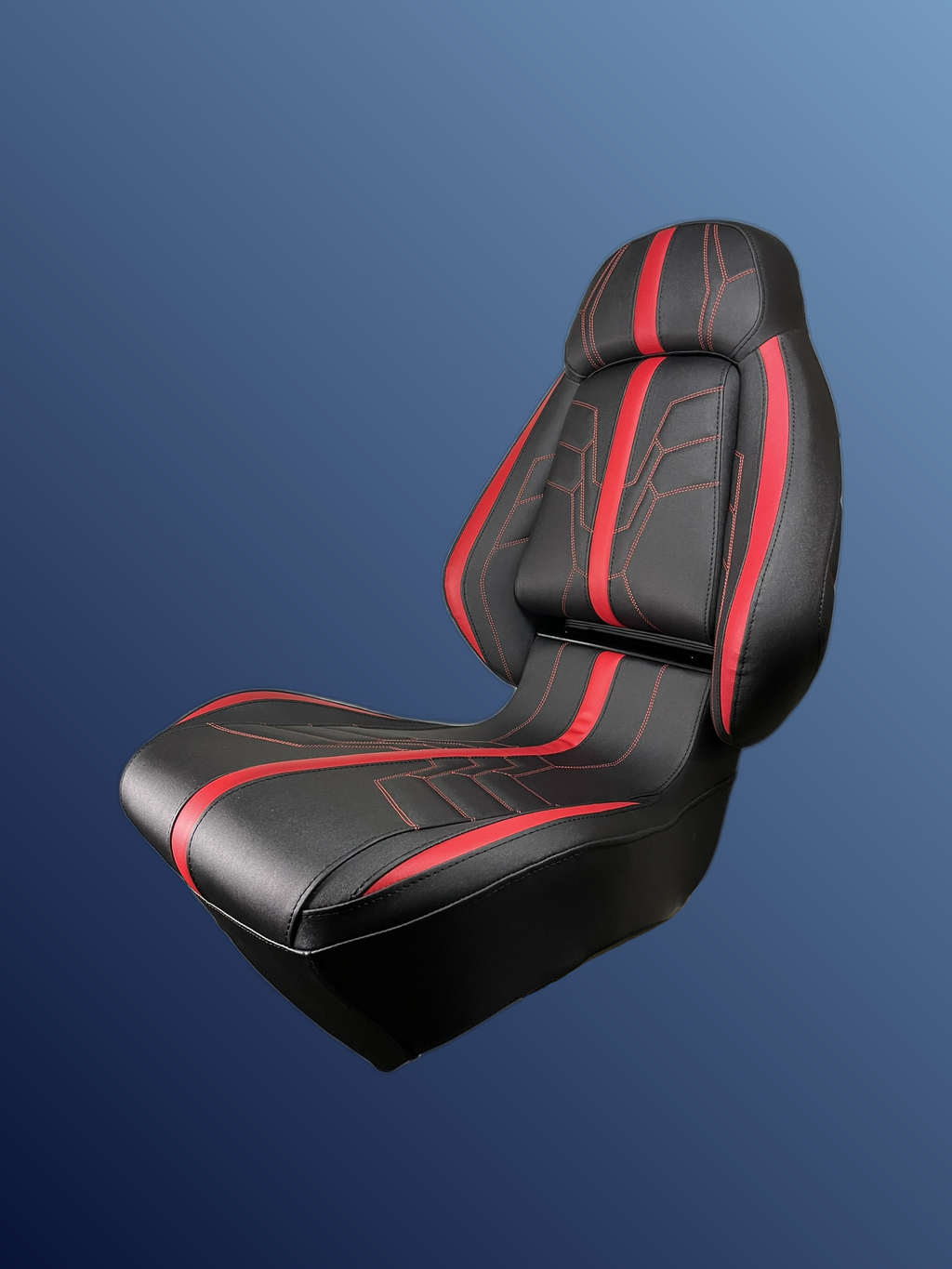 Ergonómikus, összecsukható ülés, fekete-piros