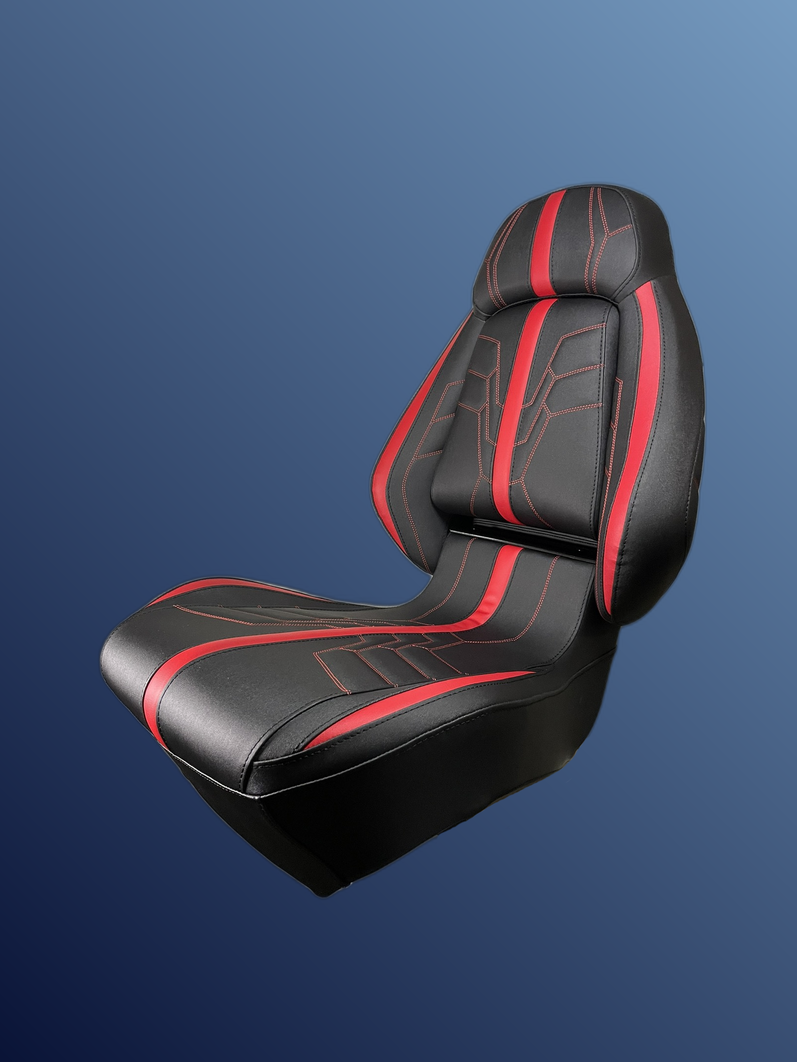 Ergonomic Foldable Seat Black-Red