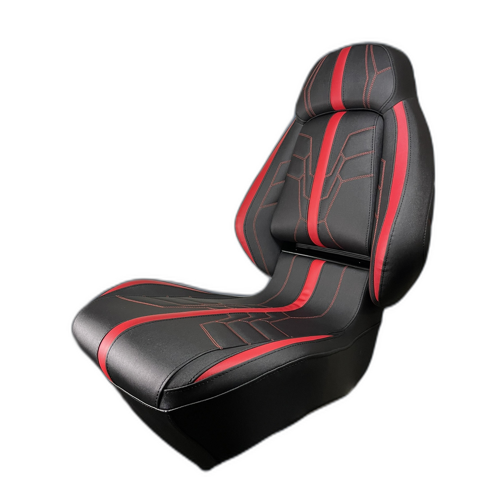 Ergonomic Foldable Seat Black-Red