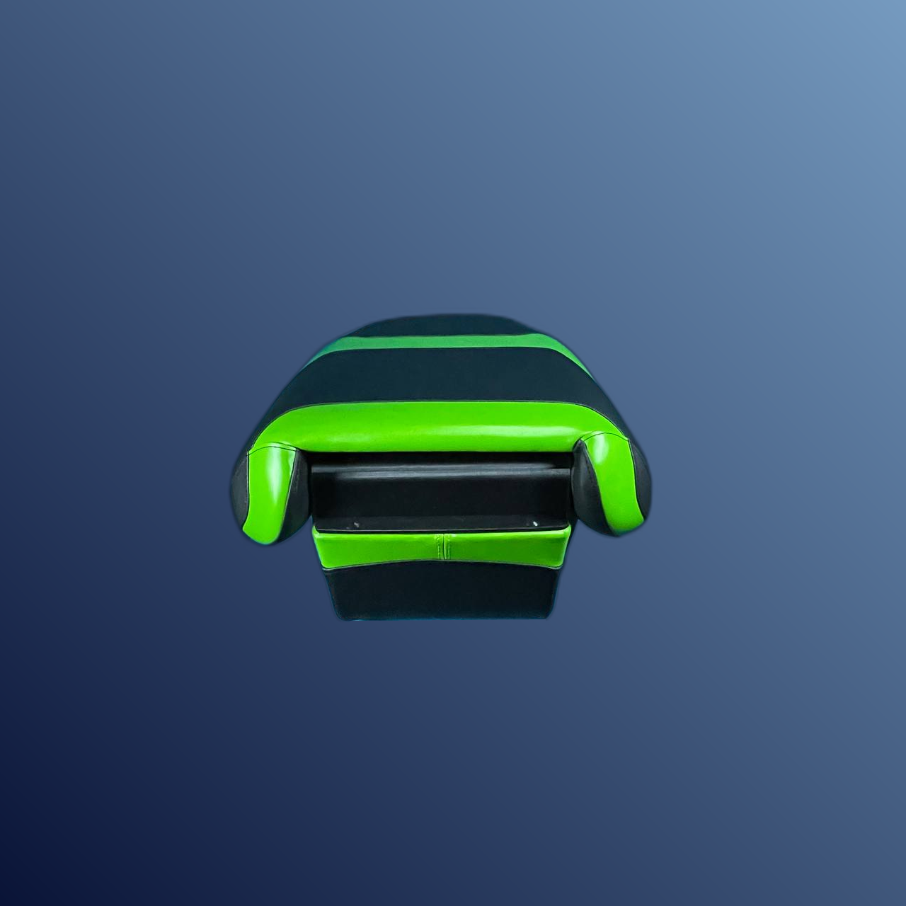 Ergonómikus, összecsukható ülés, fekete-zöld