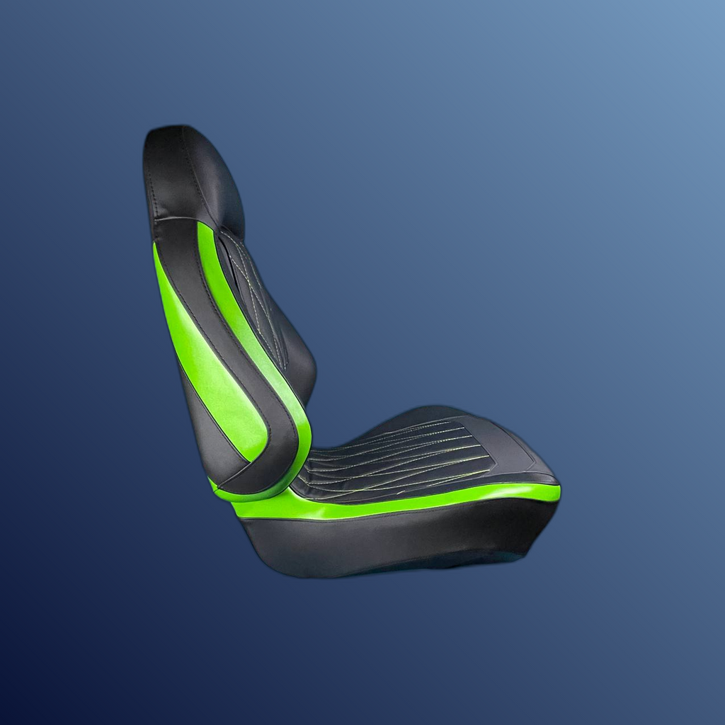 Ergonómikus, összecsukható ülés, fekete-zöld