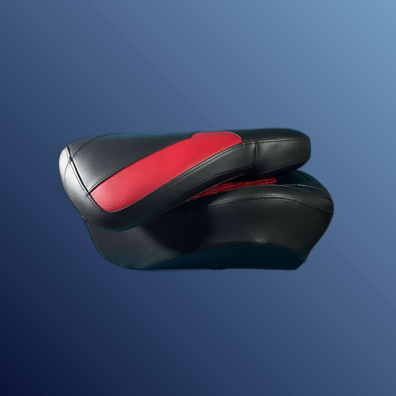 Ergonómikus, összecsukható ülés, piros-fekete