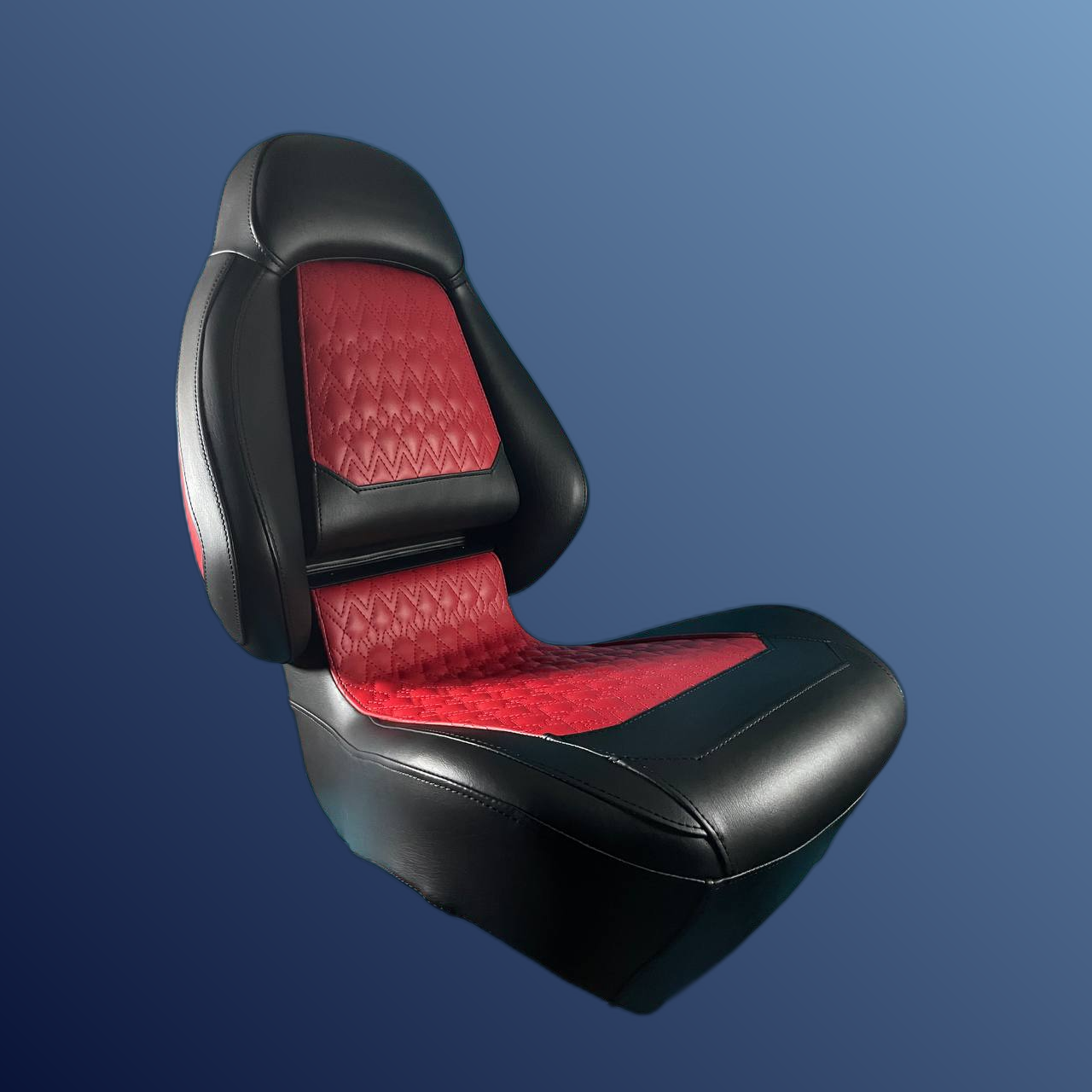 Ergonómikus, összecsukható ülés, piros-fekete