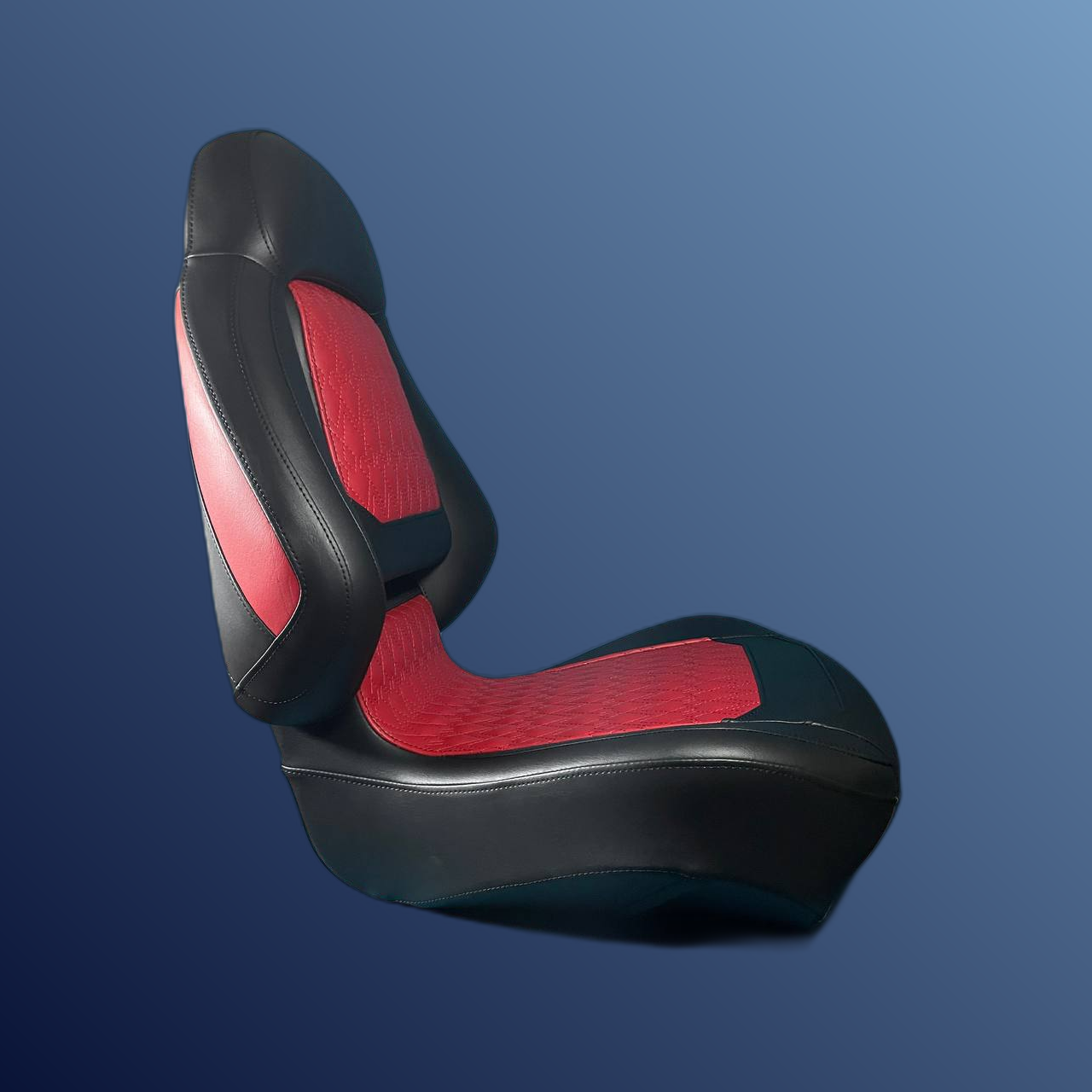 Ergonómikus, összecsukható ülés, piros-fekete