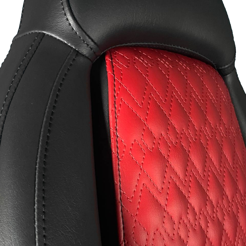 Ergonomic Foldable Seat Red-Black