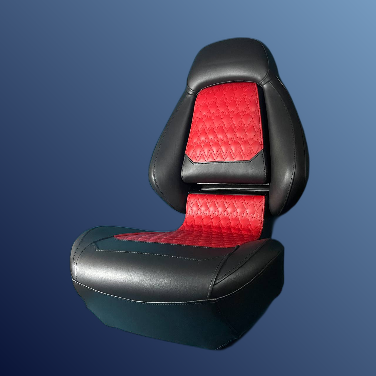 Ergonómikus, összecsukható ülés, piros-fekete