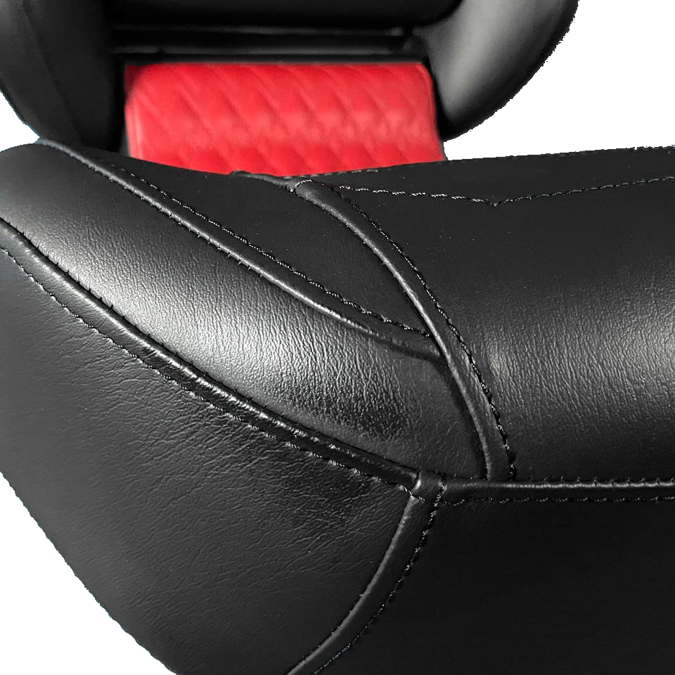 Ergonomic Foldable Seat Red-Black