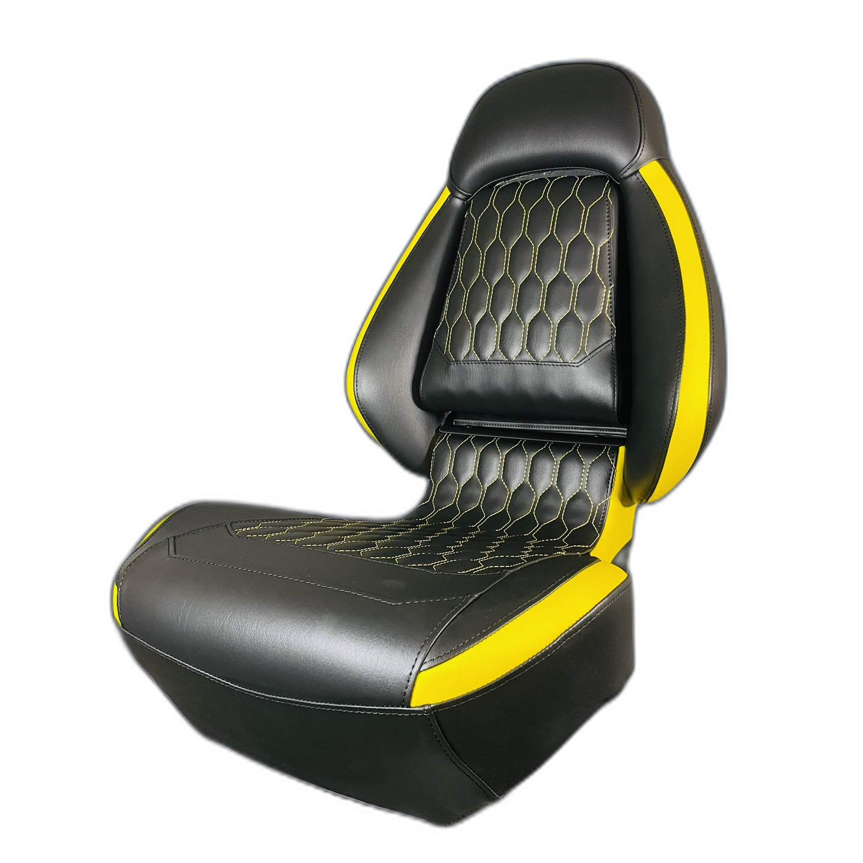 Ergonomic Foldable Seat Black-Yellow