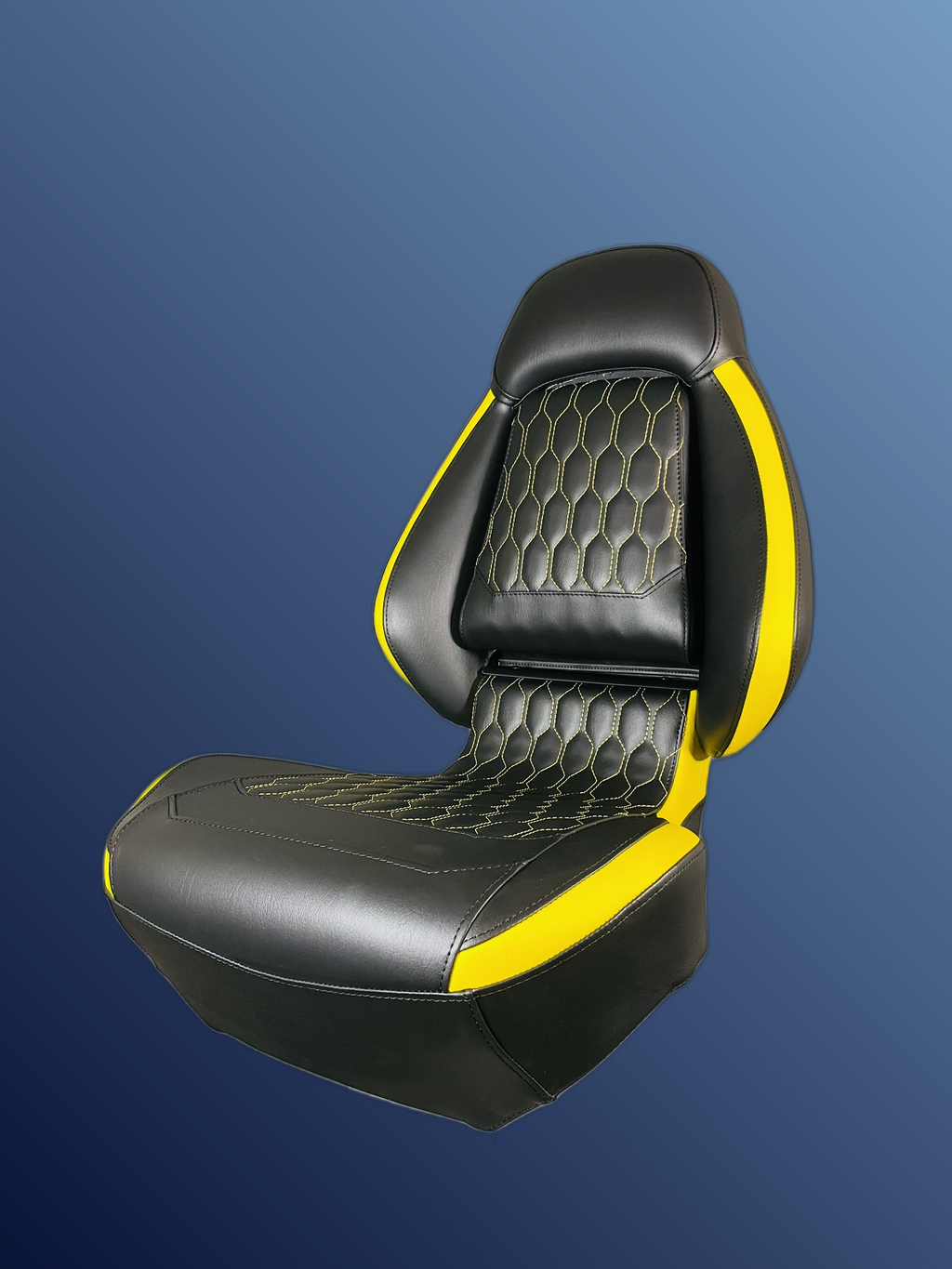 Ergonómikus, összecsukható ülés, fekete-sárga