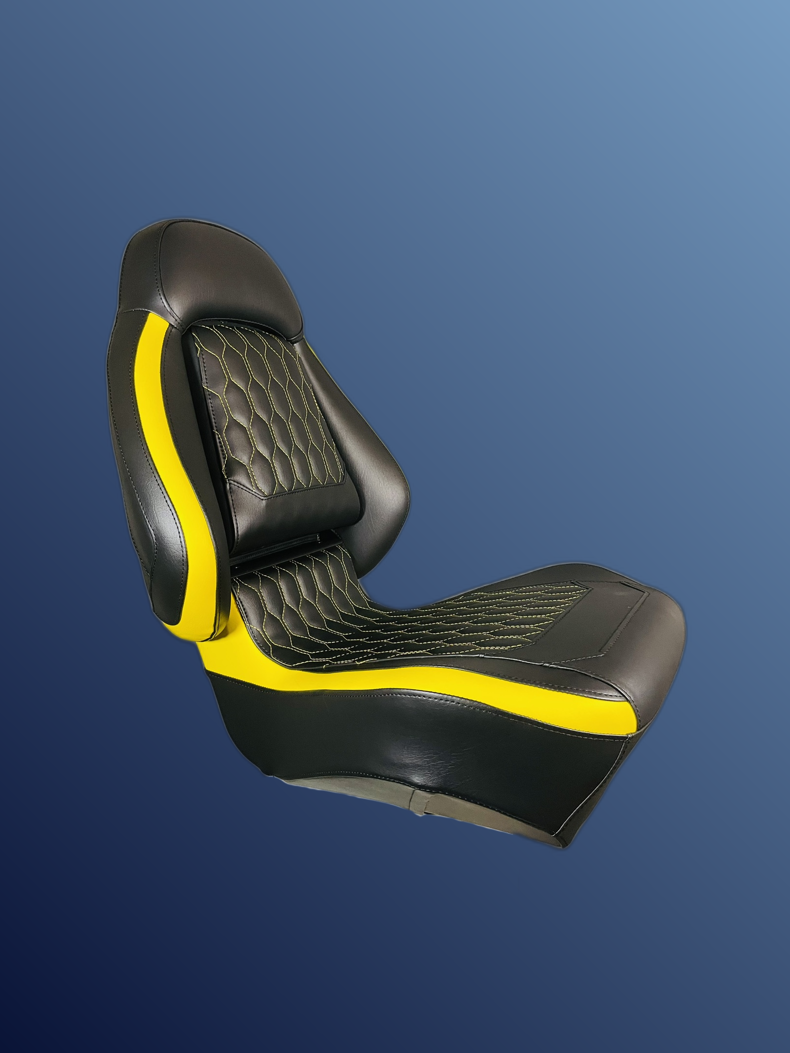 Ergonomic Foldable Seat Black-Yellow