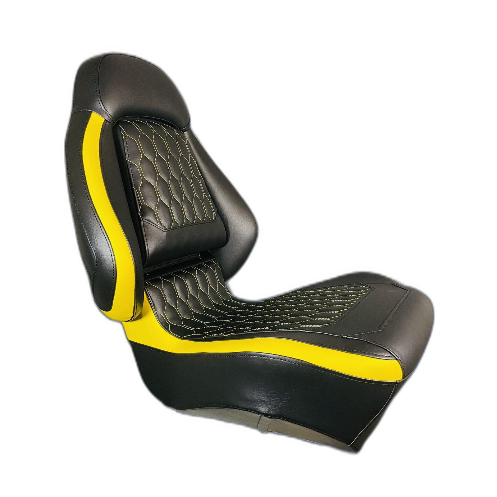Ergonomic Foldable Seat Black-Yellow