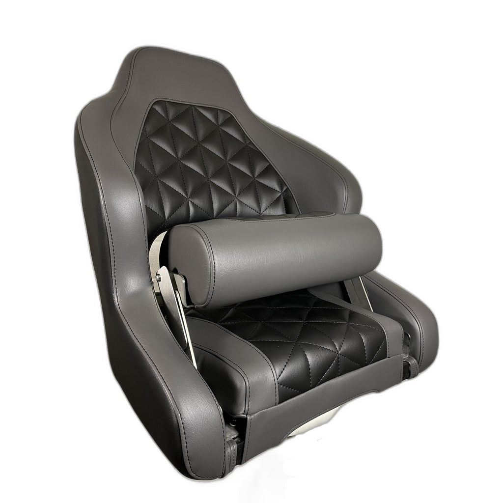 Captain's Flip-up Bolster Seat Gray