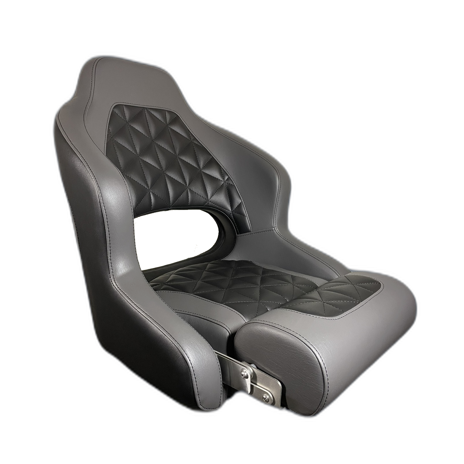 Captain's Flip-up Bolster Seat Gray