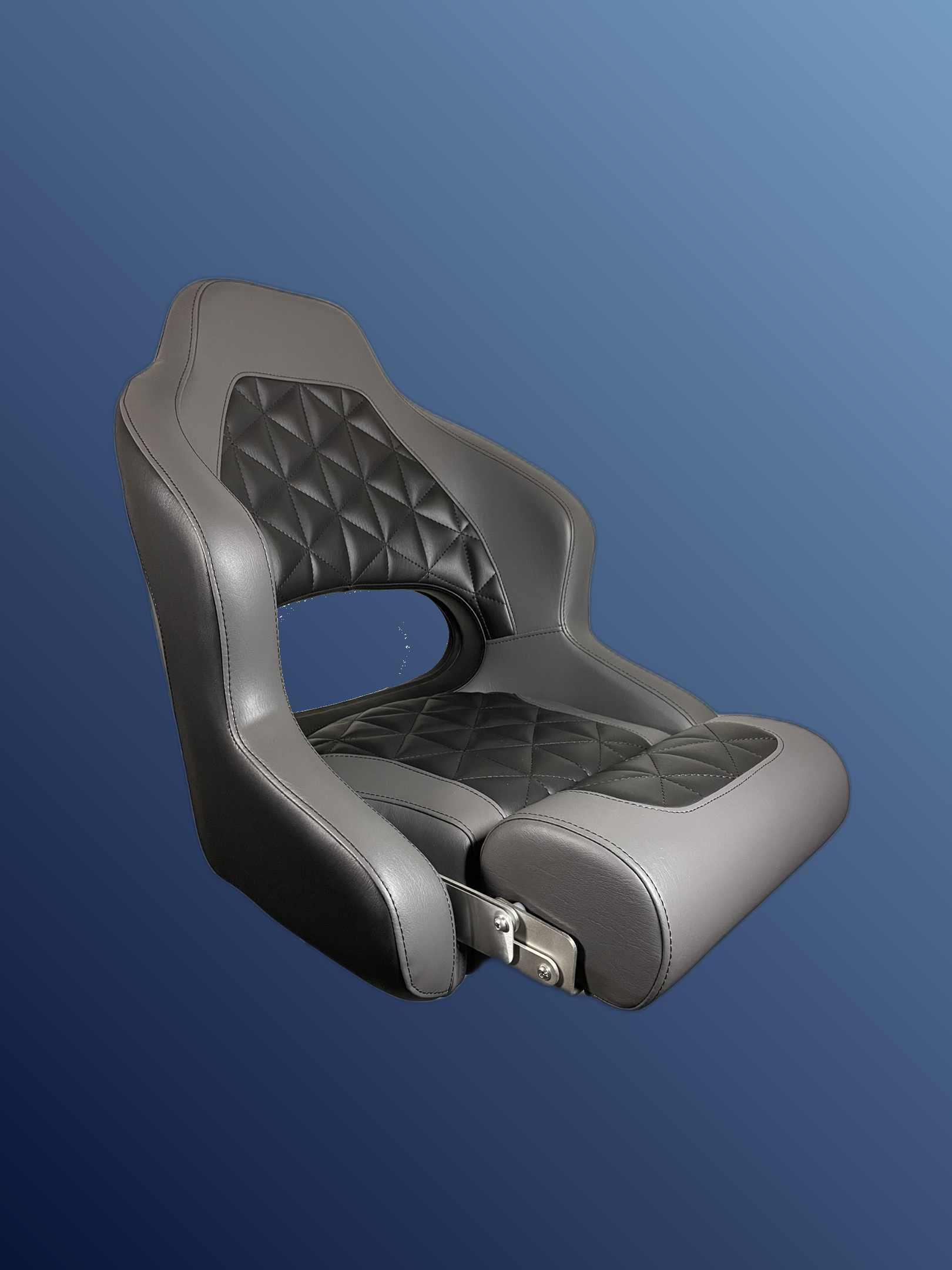 Captain's Flip-up Bolster Seat Gray