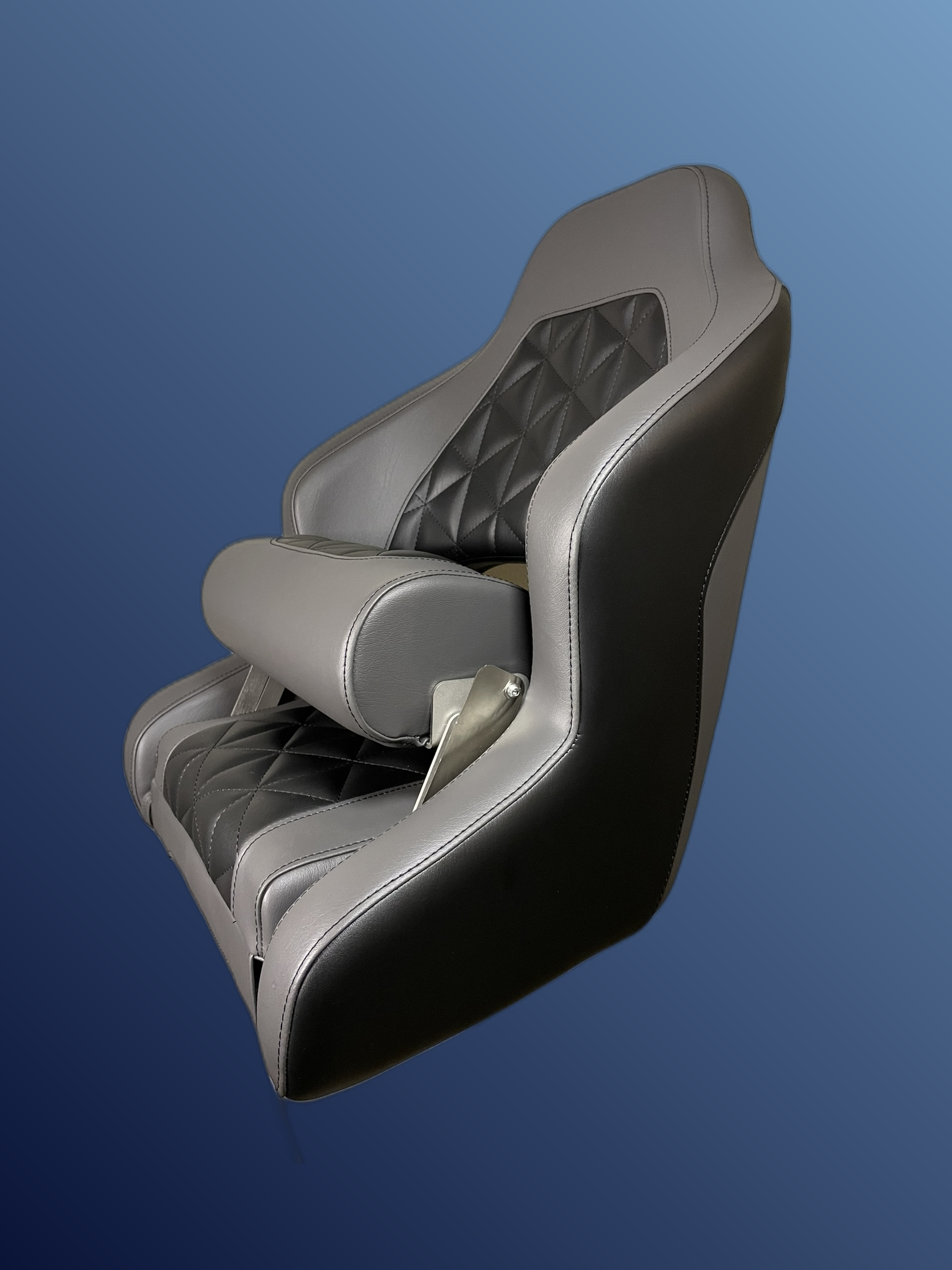 Captain's Flip-up Bolster Seat Gray
