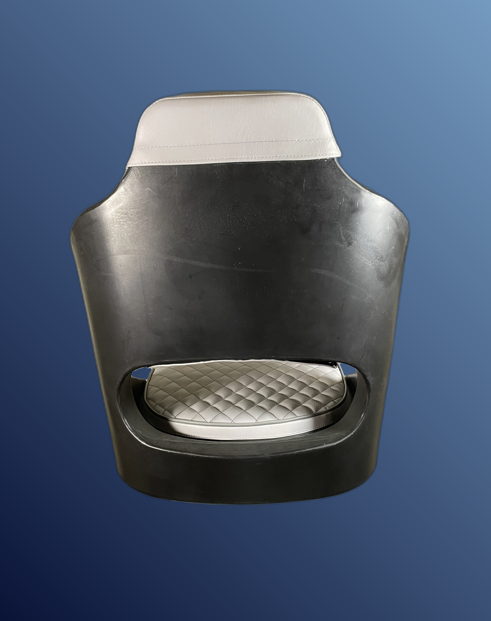 Kagylóülés, fekete-szürke