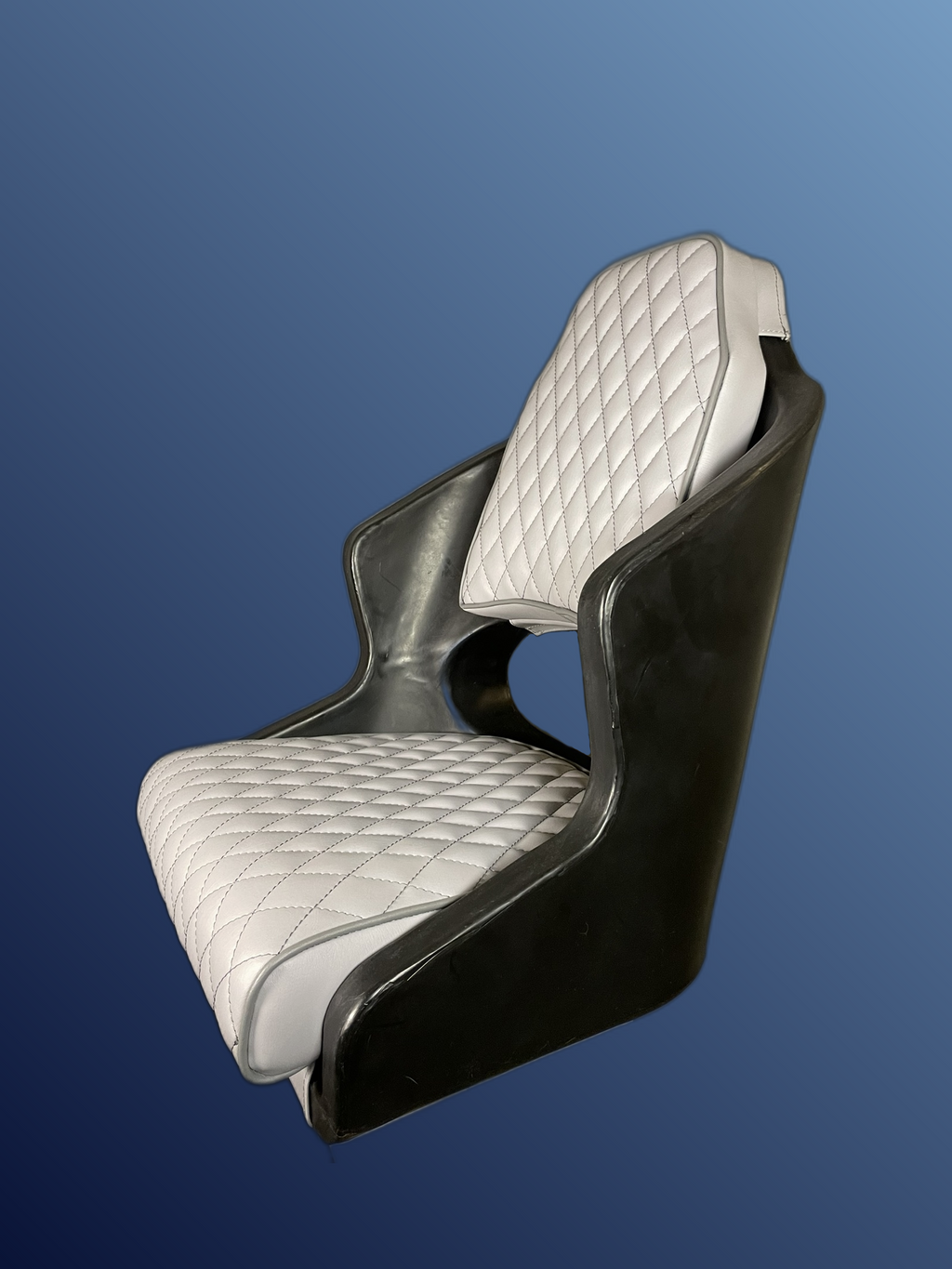 Kagylóülés, fekete-szürke