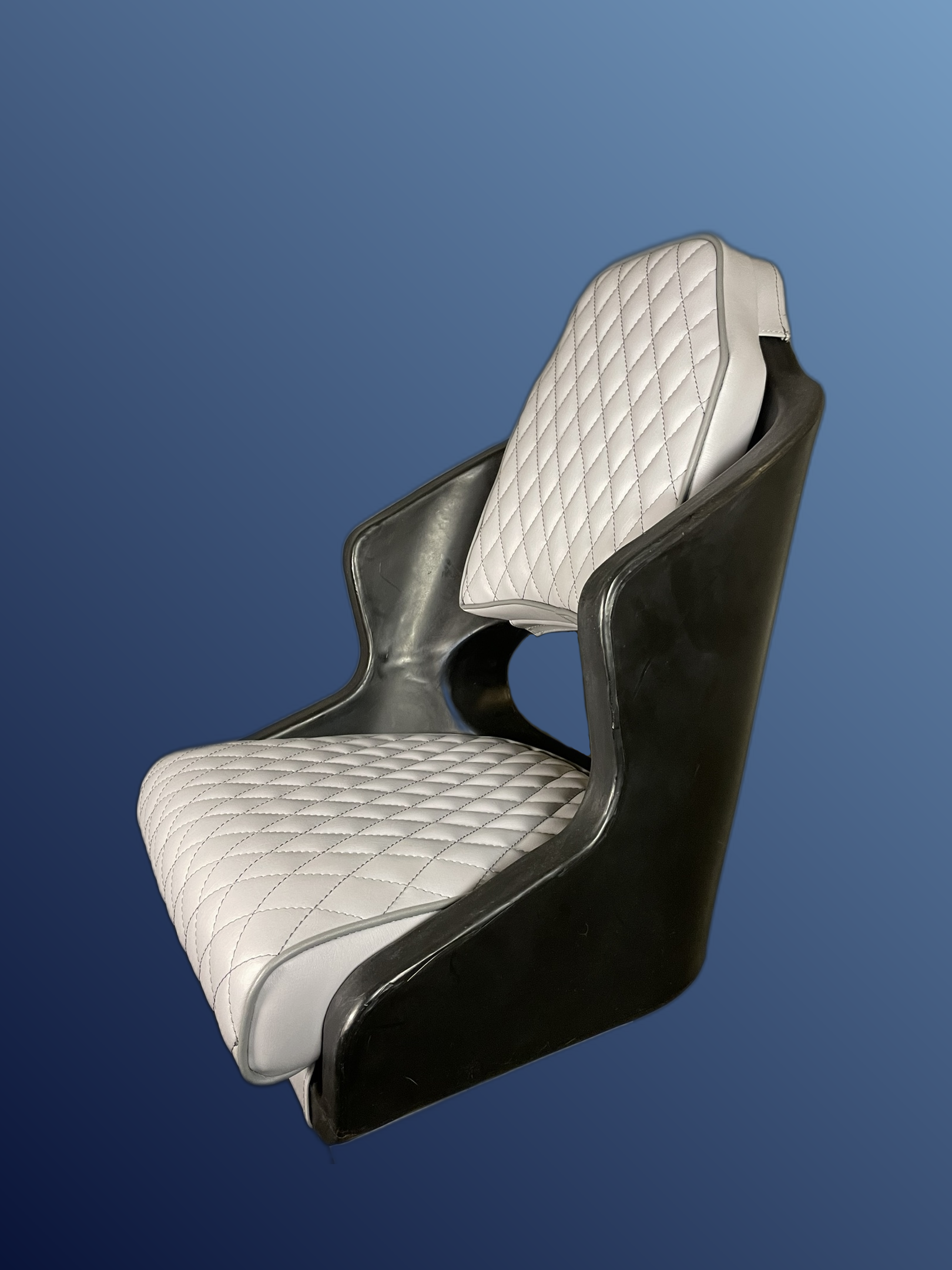 Kagylóülés, fekete-szürke