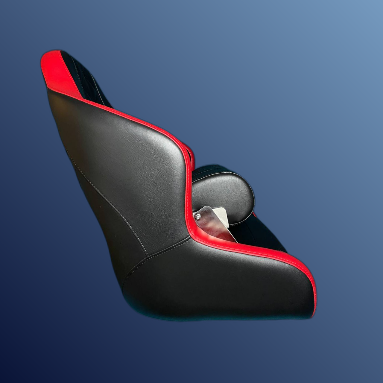 Captain's Flip-up Bolster Seat Black-Red