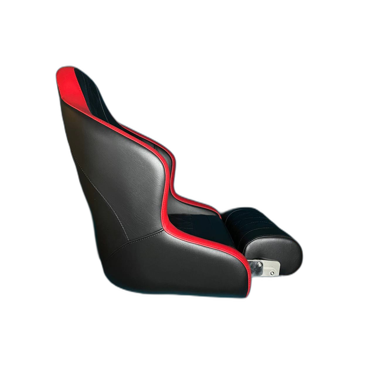 Captain's Flip-up Bolster Seat Black-Red