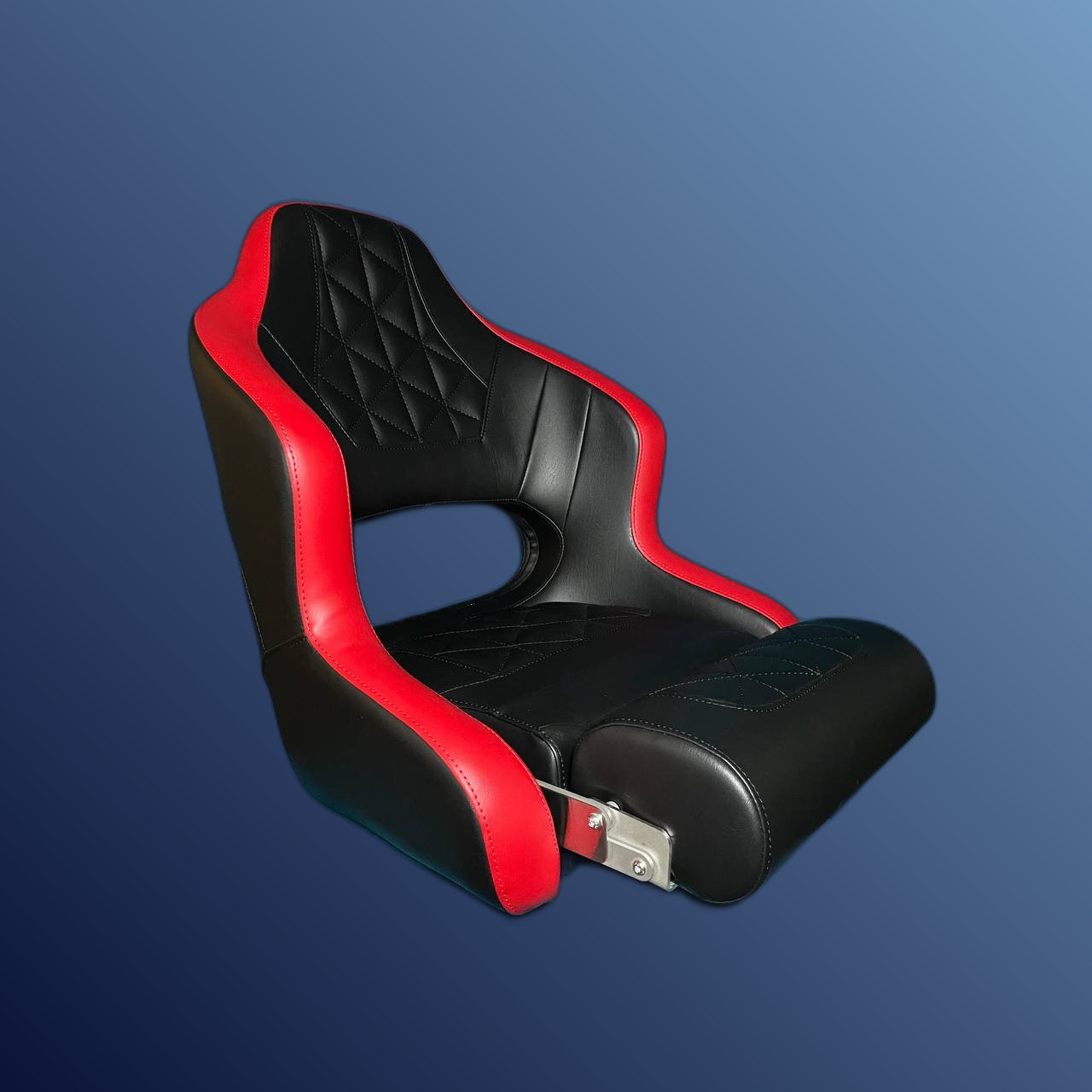 Captain's Flip-up Bolster Seat Black-Red