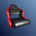 Captain's Flip-up Bolster Seat Black-Red