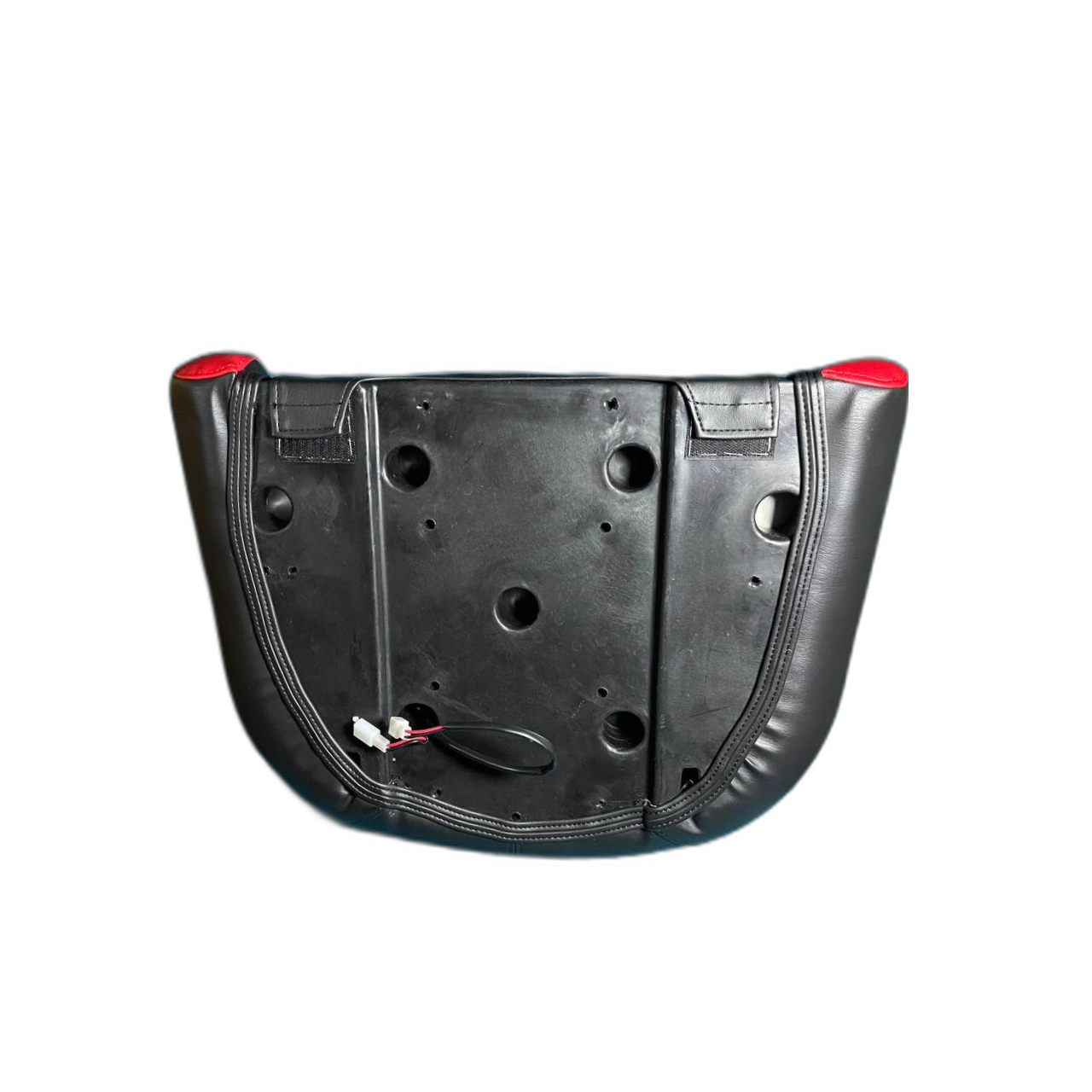 Captain's Flip-up Bolster Seat Black-Red