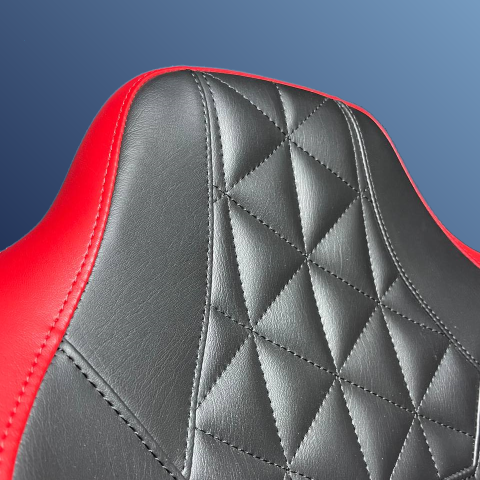 Captain's Flip-up Bolster Seat Black-Red