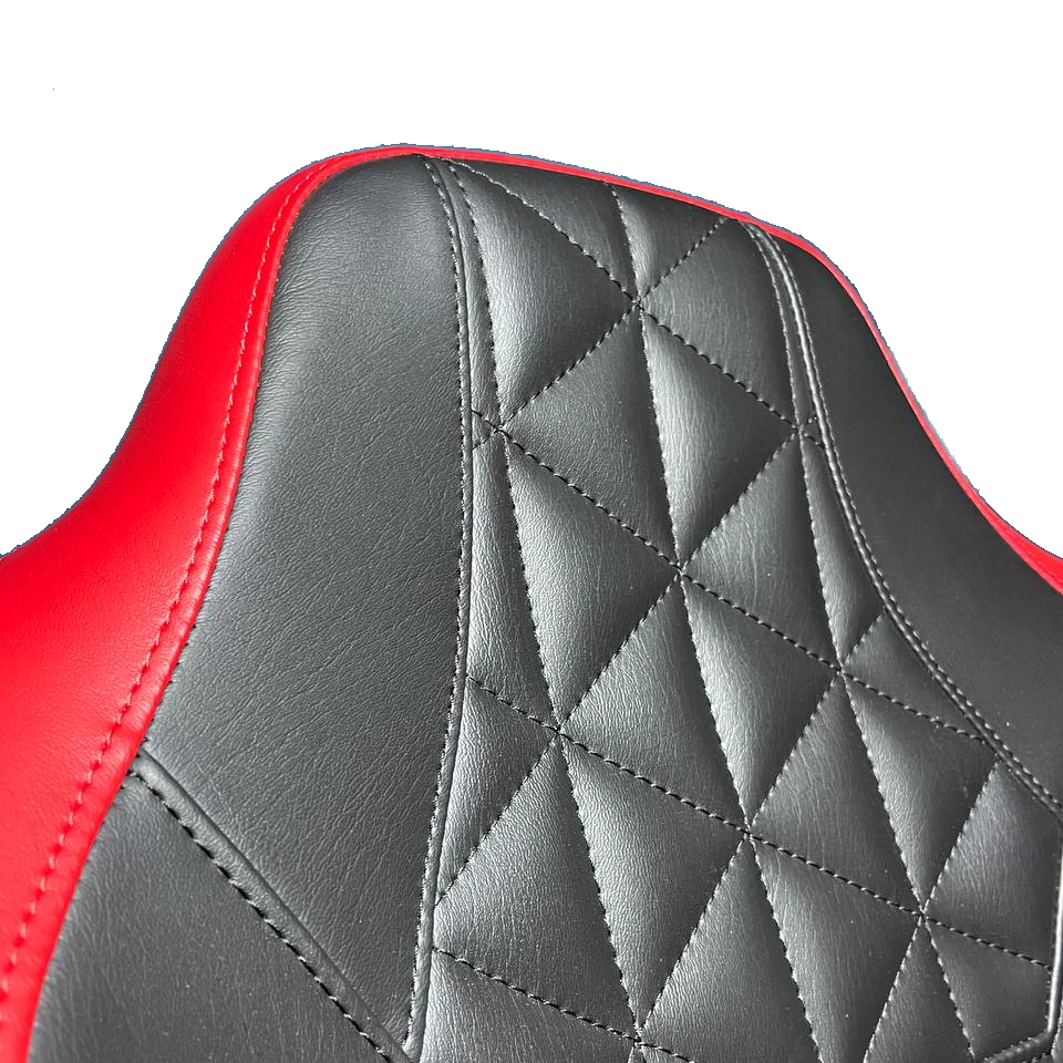 Captain's Flip-up Bolster Seat Black-Red