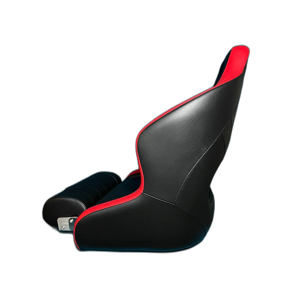 Captain's Flip-up Bolster Seat Black-Red